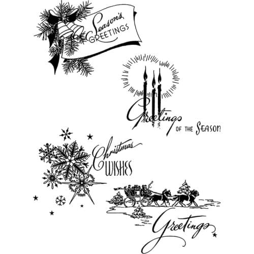2021 New Word Christmas Clear Stamps Snowflake and Iris Scrapbooking For Craft Season Greeting Card Making no Metal Cutting Dies