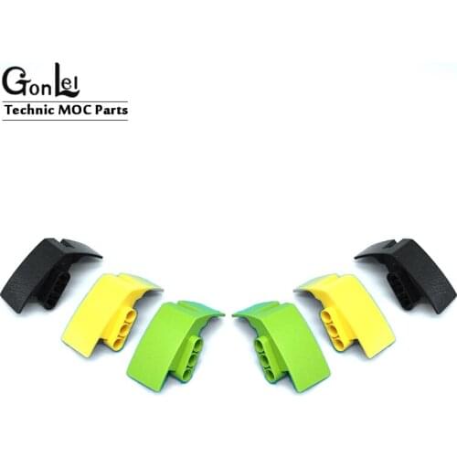 3 Pairs/lot High-Tech Panel Car Mudguard Left & Right MOC Brick Blocks Assembles Toys Compatible with 61070+61071 Panel