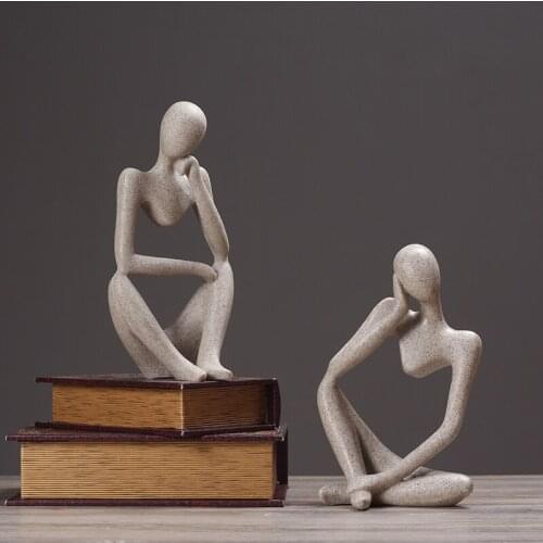 Europe Resin with sandstone Lustre abstract characters sugar skull home decoration crafts table figurine halloween cabochon gift