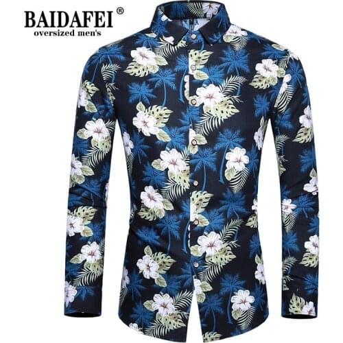 Oversized 5XL 6XL 7XL Korean Shirts 2021 New Arrivals Men Dress Shirts Fashion Chinese Style Floral Long Sleeve Shirt