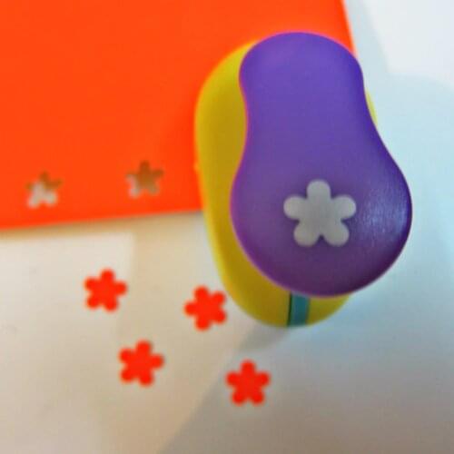 -Mini Furador 8/10mm Flower Decorative Paper Cutter Hollow Punch Hand Embossing Machine Drilled Scrapbooking Furadores Eva