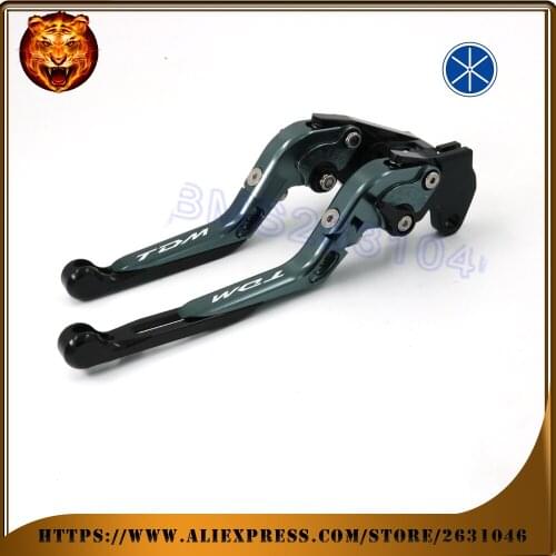 Motorcycle Adjustable Folding Extendable Brake Clutch Lever For YAMAHA TDM 900 TDM900 2002 2003 2004 BLUE BLACK RED