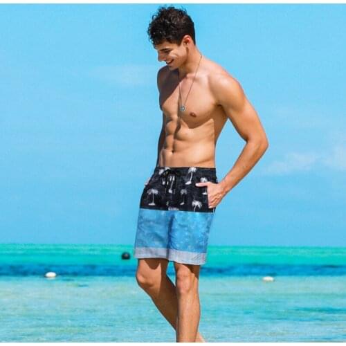 New Vacation Mens Sexy Swimwear Mens Beach Board Shorts Briefs For Men 2020 Quick Dry Summer Swim Trunks Swim Shorts Beach Wear