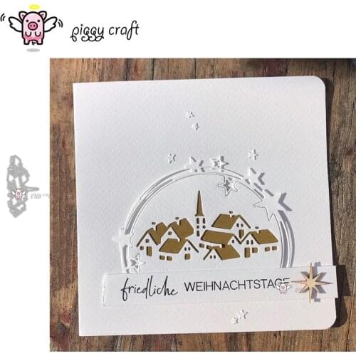 Piggy Craft metal cutting dies cut die mold House group decoration Scrapbook paper craft knife mould blade punch stencils dies