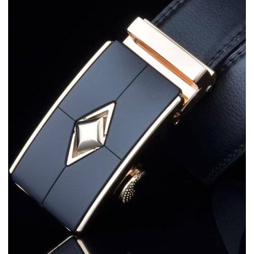 Automatic buckle belt mens casual business belt high-end trousers buckle belt