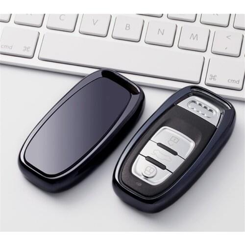 TPU Car Key Case Cover Key Protection Shell For For Audi A1 A2 A3 A4 A5 A6 A8 Allroad Cabriolet Q2 Q3 Q5 Q7 Q8 Woman Man Key Bag