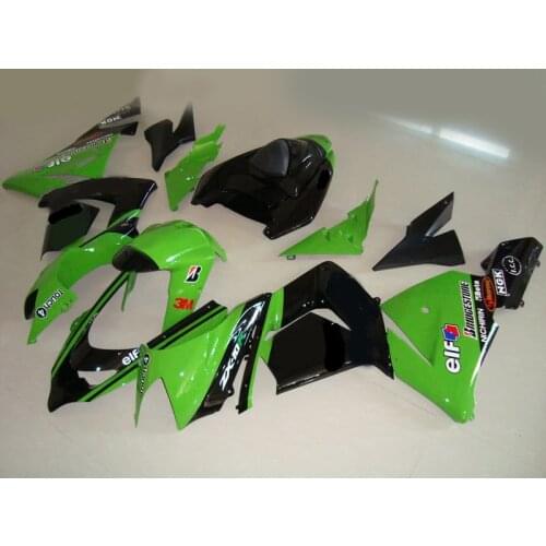 TOP green black Fairing Kit for KAWASAKI Ninja ZX10R 04 05 ZX-10R 2004-2005 ZX 10R 2004 2005 Motorcycle Fairings set+gifts