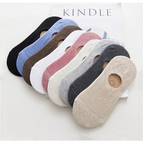 1 Pair Women Summer Invisible Short Socks Non-slip silicone boat ocks Low cut ankle socks Slipper Socks for Women Ladies Girls