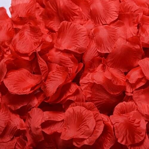 100PCs Fake Rose Petals Silk Colorful DIY Party Decorations Artificial Flowers Romantic Wedding Marriage For Valentine Gifts