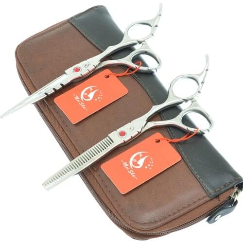 5.5" 6.0" 440C Japanese Steel Pet Grooming Scissors Dog Hair Cutting Scissor Thinning Shears Animal Hair Cut Clippers A0017A