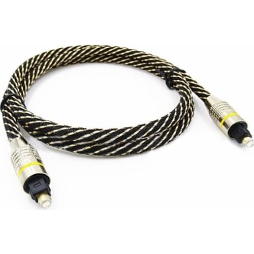 1m/2m/3m Digital Optical Audio Cable Fiber Toslink Male Optic Cable OD6.0 Toslink Male to Toslink Male for CD DVD TV Players UM