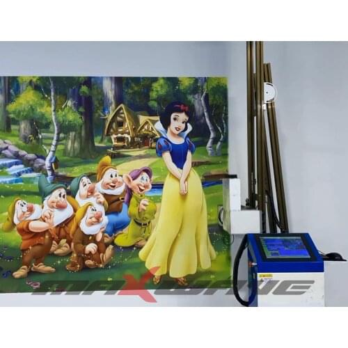 Photo Quality 3D Vertical Inkjet Wall Printing Printer Machine For Different Wall Surface