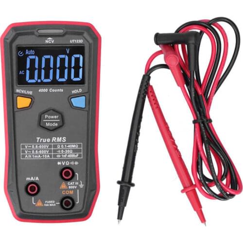 UT123D Multimeter Multi-Function High Accuracy Digital Meter for Electric Maintenance Digital Multimeter Voltmeter Ammeter