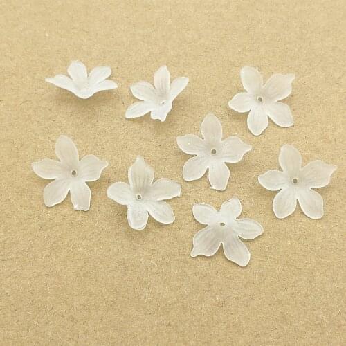 New Arrival! 1500pcs Clear leaf Frosted Beads For Handmade Jewelry Necklace/Earrings DIY Parts,Jewelry Findings&Components