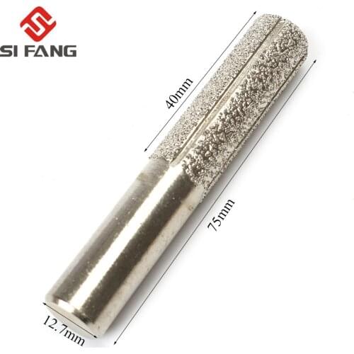Brazed Diamond Profile Wheel Router Straight Marble Granite Marble Bit Set for Marble Granite Edge Profiling/Cutting