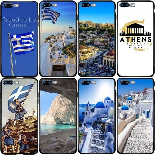 Phone Case for Samsung Note 8 9 10 S6 S7 S8 S9 S10E S11 S20 Ultra Lite Plus Edge Pro Lite Greek Greece Flag Map
