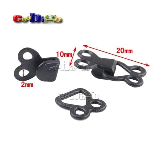 50pcs Plastic Hook And Eye Clasp Button Buckle For Garment Trousers Skirts Bras Sewing Accessories Size 20X10mm