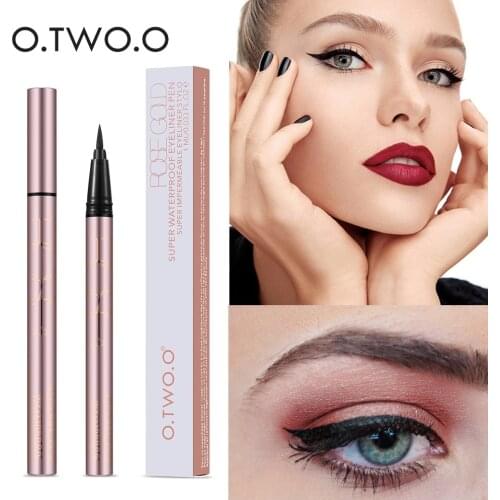 O.TWO.O Professional Waterproof Liquid Eyeliner Beauty Makeup Style Black Long-lasting Eye Liner Pencil Makeup Cosmetics Tools