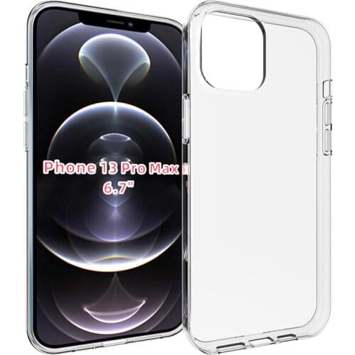 Transparent Silicone Soft TPU Phone Case For iPhone 13 12 Mini 11 Pro Max SE XR X XS MAX 6 6S 7 8 Plus Case Silicone Back Cover