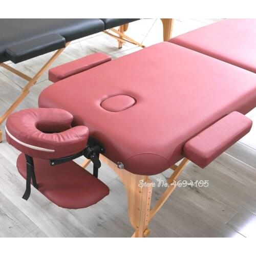 Folding Beauty Body-hugging Massage Bed Pillows U-Shaped Headrest Square Counterbore Portable Household Pillow