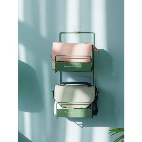 Storage rack wall hanging dormitory wardrobe bag storage bag wall door hanging bag shelving