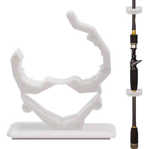 Fishing rod rack strong viscose lock fishing rod rack wall sticking buckle self-attaching fishing gear fittings