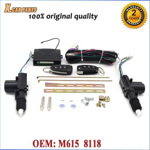 24V Universal Remote Control Vehicle Keyless Entry System M615 8118 Fit For Truck 2 Doors Central Door Lock Locking Alarm System