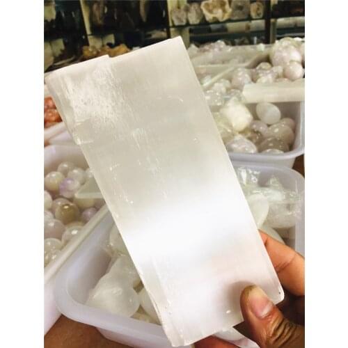 High-quality 10cm quartz crystal selenite reiki healing chakra minerals and natural stones