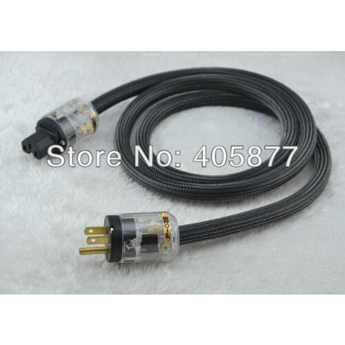 Hi-End power cable powerline with P029+C029 gold plated US power plugs 1.5m