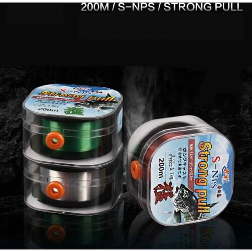 200M high tension nylon mainline fishing line high wear-resistant nylon fishing line strong pull sports fishing line vissen cord