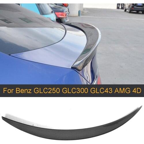 Carbon Fiber Rear Spoiler Wing For Mercedes Benz GLC SUV GLC250 GLC300 GLC43 AMG 4 Door 2016-2018 Rear Trunk Lip Spoiler Wing