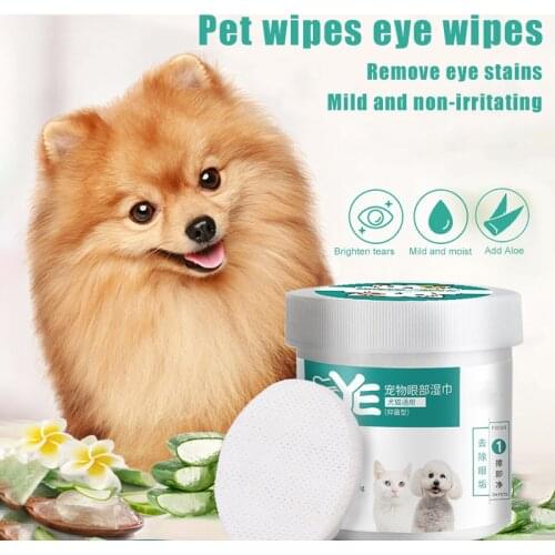 1 Box 130 Count Pet Cat Dog Wet Wipes Eye/Ear Stain Cleaning Portable Wet Towels Supplies Hot Pet Health Care & Hygiene