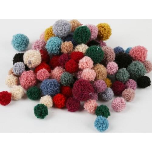 15mm 20mm Soft Pompom Fluffy Plush Crafts DIY Pom Poms Ball Furball Sewing on Cloth Accessories DIY Wedding Decoration