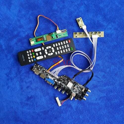 30-Pin LVDS For IASX12C/IASX12G/ITSX95E/ITSX95H Digital Signal DVB 1400*1050 1CCFL LCD Drive Card USB VGA AV HDMI-compatible KIT