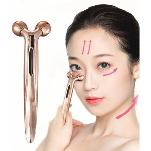 3D Roller Massage V Facelift Skin Tighten Body Shaping Wrinkle Remover Micro Current Eye & Face Massager Portable Beauty Tool