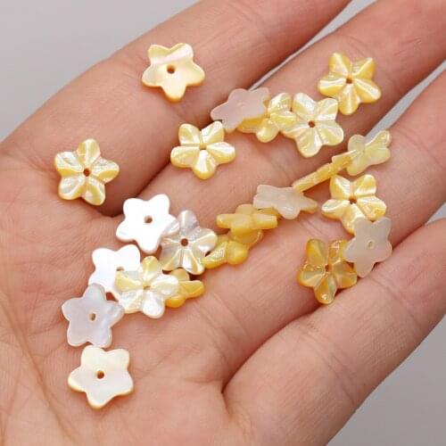 2021New Natural Sea Water Lucky Star Petal-shaped Shell Loose Bead for Jewelry Making Bracelet DIY Necklace Accessorie Gift 4PCS