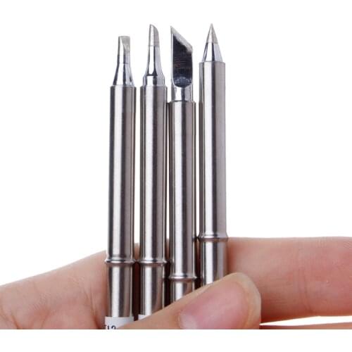 4 Pcs T12 Series Solder Iron Tips For Hakko Soldering Rework Station FX-951 FX-952