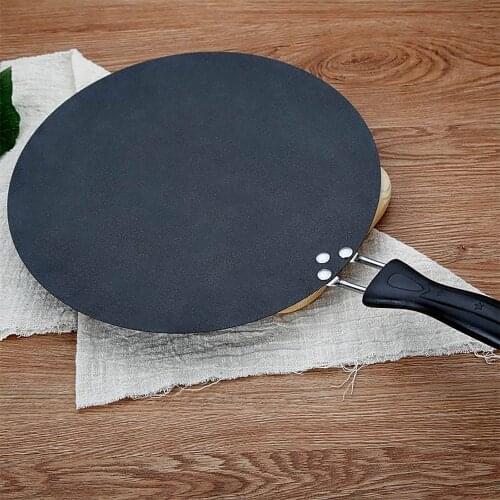 50x30cm Iron Round Griddle Non-Stick Crepe Pan For Pancake Egg Omelette Frying Gas Induction Cooker Cookware Kitchen Tools