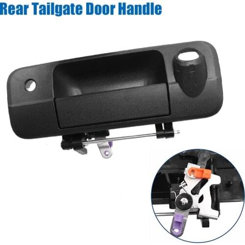 69090-0C051 690900C051 New Style Outer Rear Tailgate Handle W/Rear Camera Hole For Toyotas Pickup Tundra 2007-2013 Texture Black