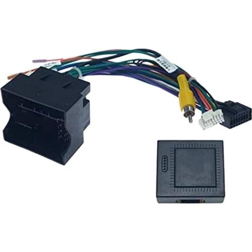 Car Audio 16PIN Power Cord Adapter Audio Harness with Canbus Box for Golf 7 Skoda 2014-2016