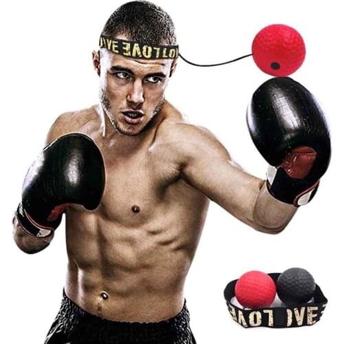 Boxing Reflex Speed Ball with Headband Boxing Speed Reaction Training Ball Stress Gym Exercise Training Set For Adult Kids