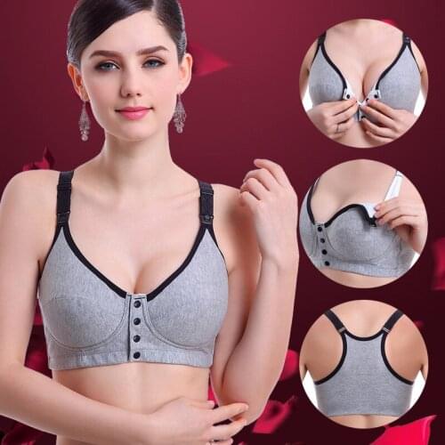 2017 Cotton Maternity bra nurse bra pregnant women Breastfeeding Nursing Bra underwear maternity clothingC-FY-W39E