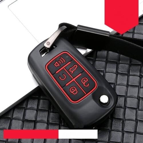 Car key case zinc alloy silica gel For Buick Lacrosse Chevrolet Camaro Cruze Equinox Impala GMC Terrain car keyring keychain