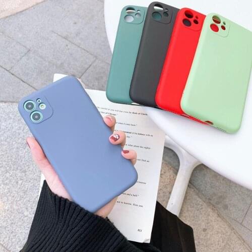 Liquid Silicone Shockproof Case For iPhone 11 12 Pro Case Double-Layer Soft PC Protection Lnner Case for iPhone 12 11 Pro Max