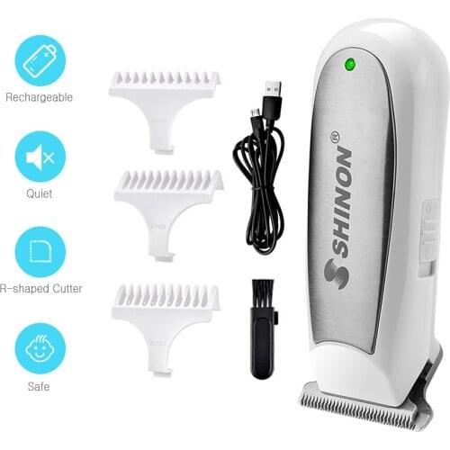 Baby Electric Hair Clipper Rechargeable & Quiet Electric Trimmer Haircutting Tool Easy Operation for Infants Toddlers Kids