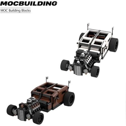 Kids Cross-Country Building Block Car Mechanic Desert Viking MOC Building Block Car DIY Toy Childrens Gift 1548 PCS