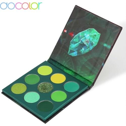 Docolor 9 Colors Eye Shadow Palette Beauty Makeup Powder Matte Shimmer Glitter Eyeshadow Palette Waterproof Pigmented Cosmetic