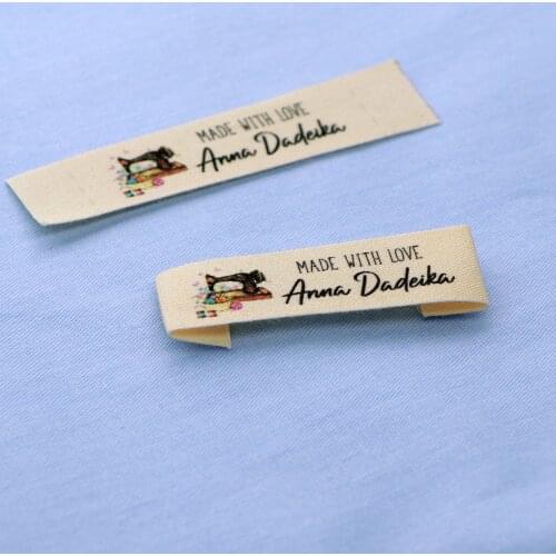 Custom Clothing Labels , Personalized Brand, Cotton printed Tags, Handmade label, Logo or Text, Watercolor Labels (FR024)