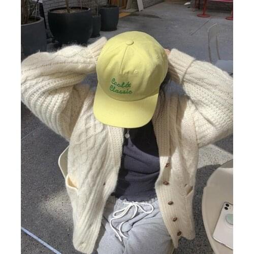 Summer Hats for Women Retro Soft Top Fashion Letter Embroidery Sunshade Casual Hat Baseball Cap Men