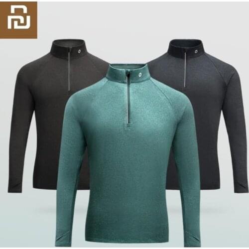 Youpin men Single Wizard Wet Long Sleeve T-Shirt Breathable quick-drying Suede Autumn fitness jogging sweatshirt